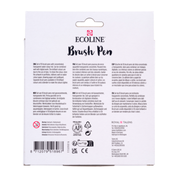 Ecoline Set - Verpackung Rückseite